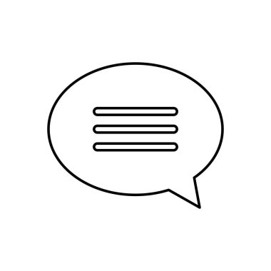 İzole iletişim balonu vektör tasarımı