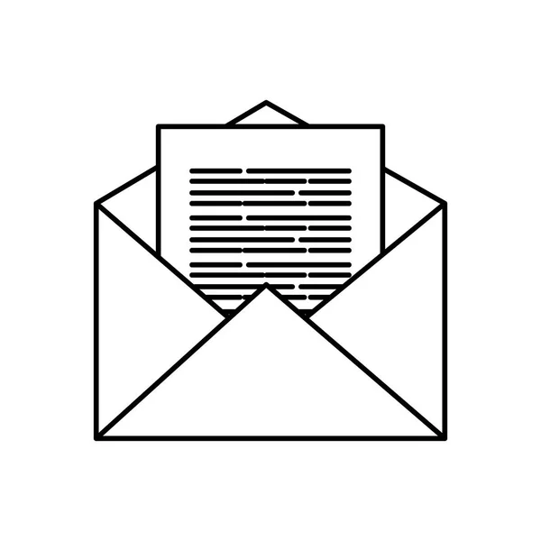 Ізольована піктограма конверта Векторний дизайн — стоковий вектор