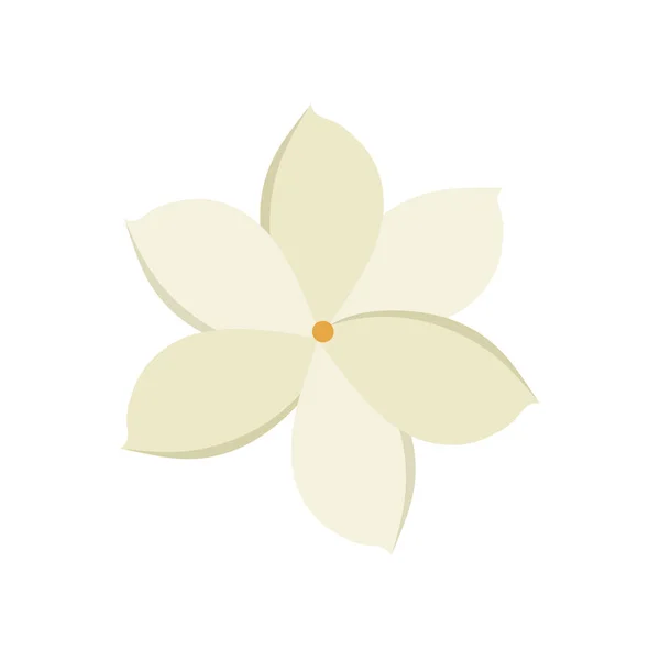 Şirin çiçek doğal izole edilmiş ikon — Stok Vektör