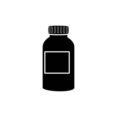 İzole edilmiş vitamin kavanozu vektör tasarımı