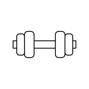 İzole edilmiş spor salonu ağırlığı vektör tasarımı
