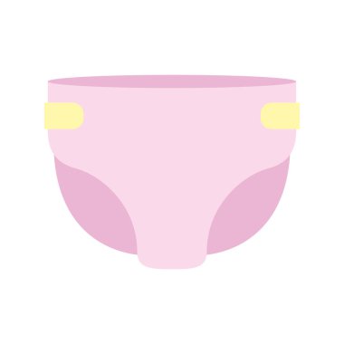 Sevimli bebek bezi pembe ikonu