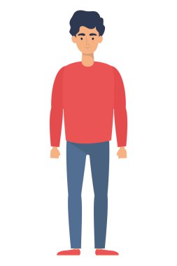 Genç adam avatar karakter simgesi