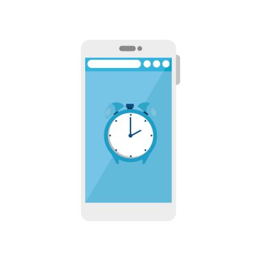 Akıllı telefon ve sağlıklı yaşam tarzı konsept vektör tasarımı