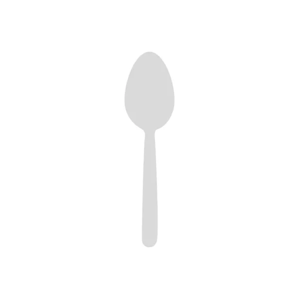 Design vettoriale icona cucchiaio isolato — Vettoriale Stock