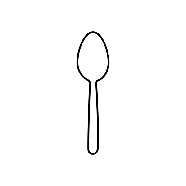 Isolated spoon icon vector design — Stock Vector