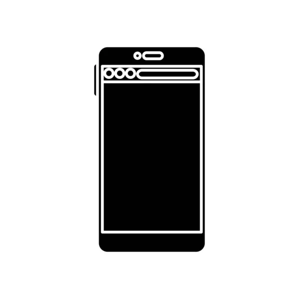 Isolated smartphone icon vector design — Stock Vector