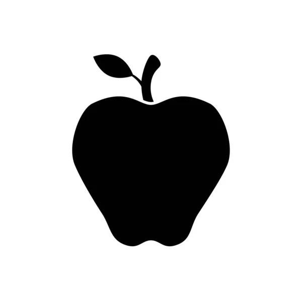Conception vectorielle isolée de fruits de pomme — Image vectorielle
