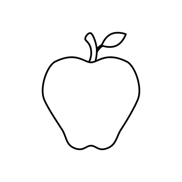 Σχεδιασμός φορέα απομονωμένων καρπών μήλων — Διανυσματικό Αρχείο
