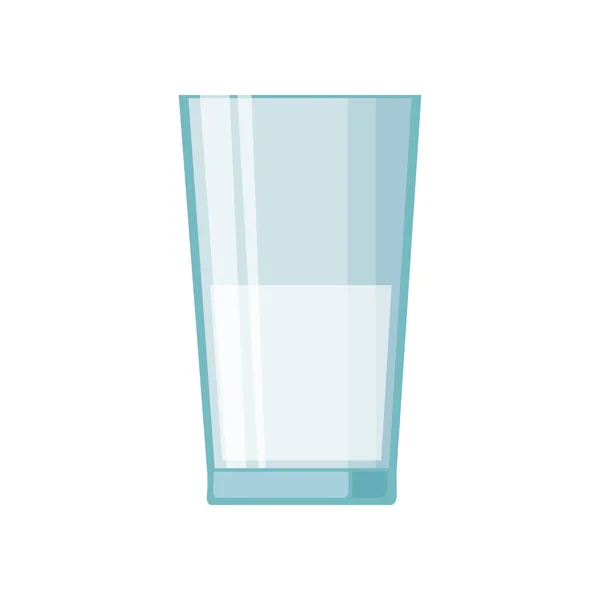 Geïsoleerd melkglas vector ontwerp — Stockvector