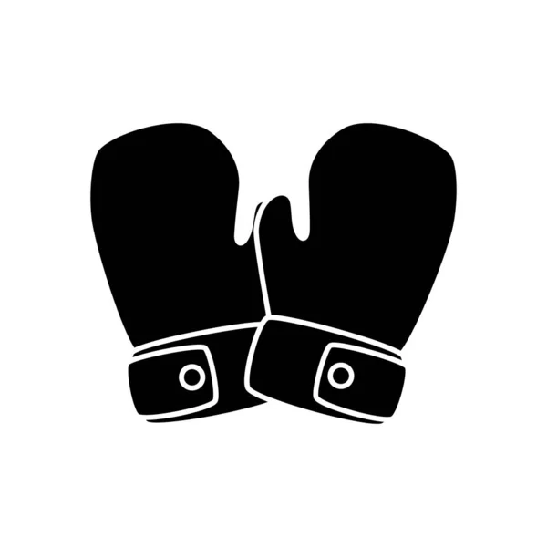 Guantes de boxeo aislados diseño vectorial — Vector de stock