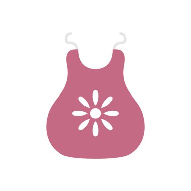 bebek önlüğü aksesuar izole edilmiş simge