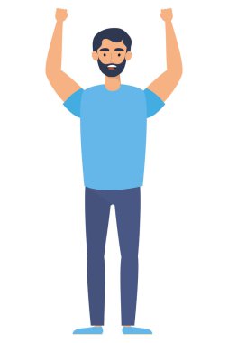 Sakallı genç adam Avatar karakteri