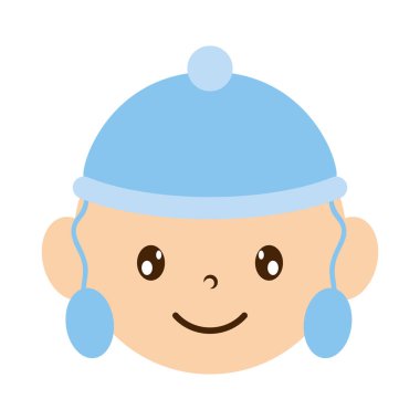 sevimli küçük bebek erkek bebek karakter