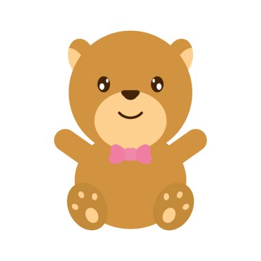 Ayı doldurulmuş şirin ikon