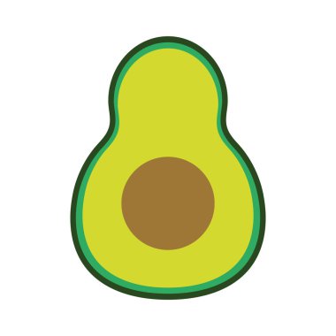 Taze avokado sebze doldurma biçimi simgesi