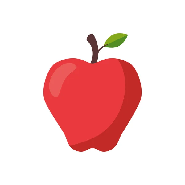 分離されたリンゴの果実ベクトルデザイン — ストックベクタ