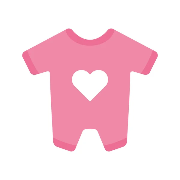 Niedliche Kleidung Baby Accessoire Symbol — Stockvektor