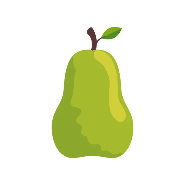 Isolerad päron frukt vektor design — Stock vektor