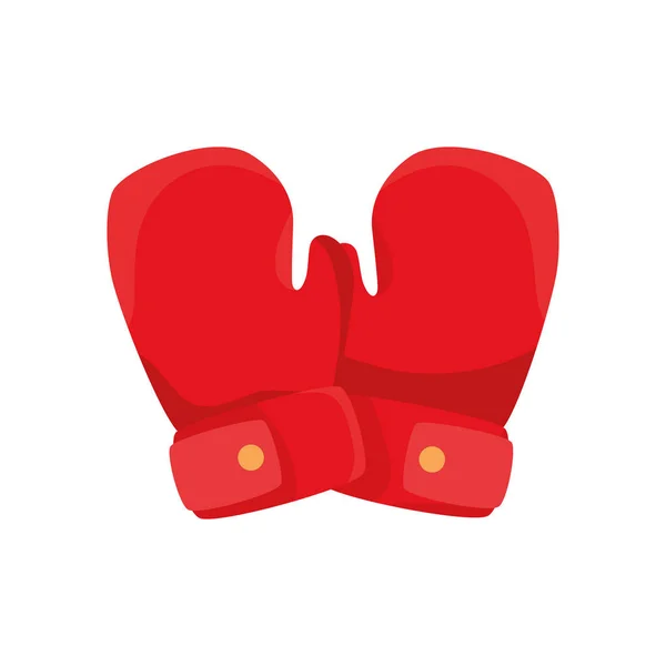 Guantes de boxeo aislados diseño vectorial — Vector de stock