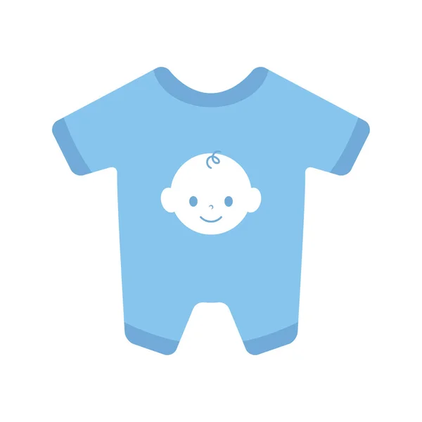 Χαριτωμένο μωρό αξεσουάρ ρούχα εικονίδιο — Διανυσματικό Αρχείο