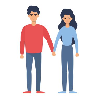 Genç aşıklar çift karakterler