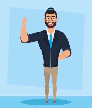 Sakallı genç adam Avatar karakteri