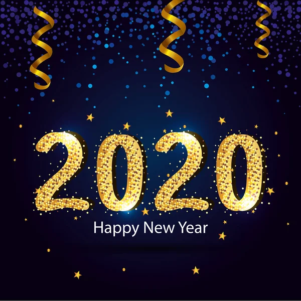 Happy new year 2020 vector design