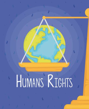 Dünya Gezegeni, insan hakları harfleriyle ölçülü.