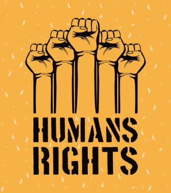 Irklar arası el ve insan hakları harfleri.