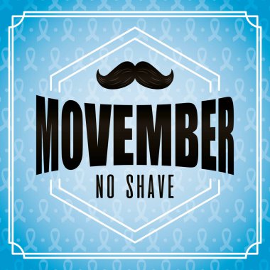 harf ve bıyıklı kutlama kartını taşı