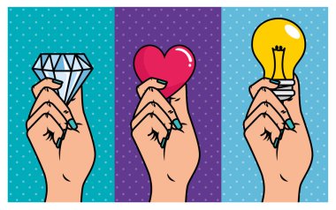 Simgeli eller pop sanatı tarzında