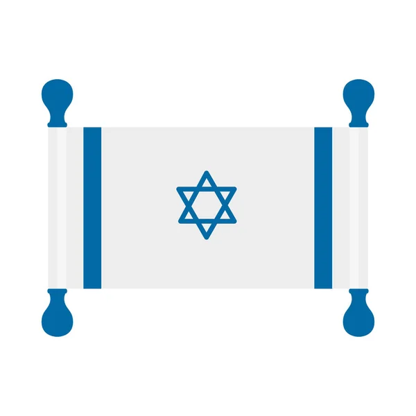 Flagge israel patriotische Ikone — Stockvektor