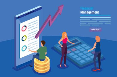 Akıllı telefon ve iş adamlarıyla mali yönetim