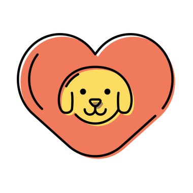 Sevimli küçük köpek kafası.