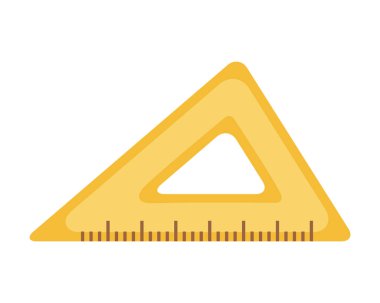 üçgen kuralı okul arzı ikonu izole edilmiş