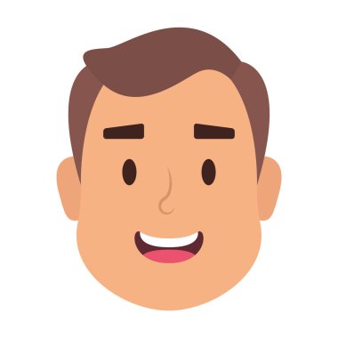 Genç adam baş Avatar karakter simgesi