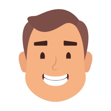 Genç adam baş Avatar karakter simgesi