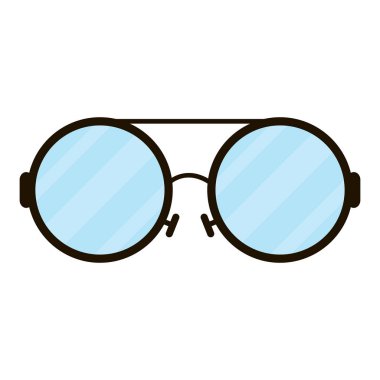 gözlük optik aksesuar izole simgesi