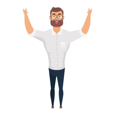 Sakallı genç adam Avatar karakteri