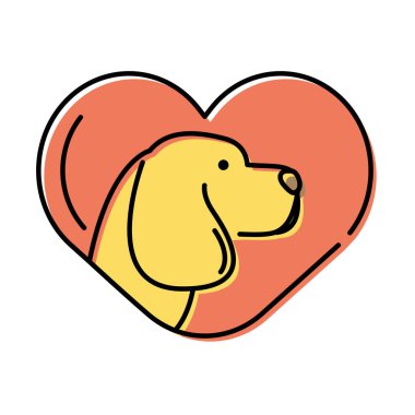 Sevimli küçük köpek kafası.