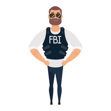 Sakallı genç adam, FBI ajanı.