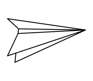 Kağıt uçak uçan oyuncak simgesi