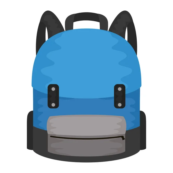 School bag equipment isolated icon — Stock Vector