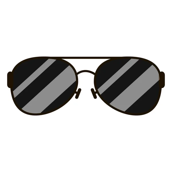 Summer sunglasses optical accessory icon — Stock Vector
