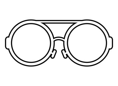 gözlük optik aksesuar izole simgesi