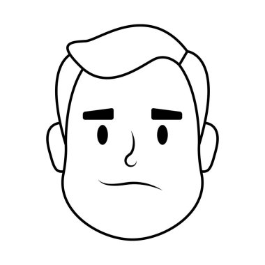 Genç adam baş Avatar karakter simgesi