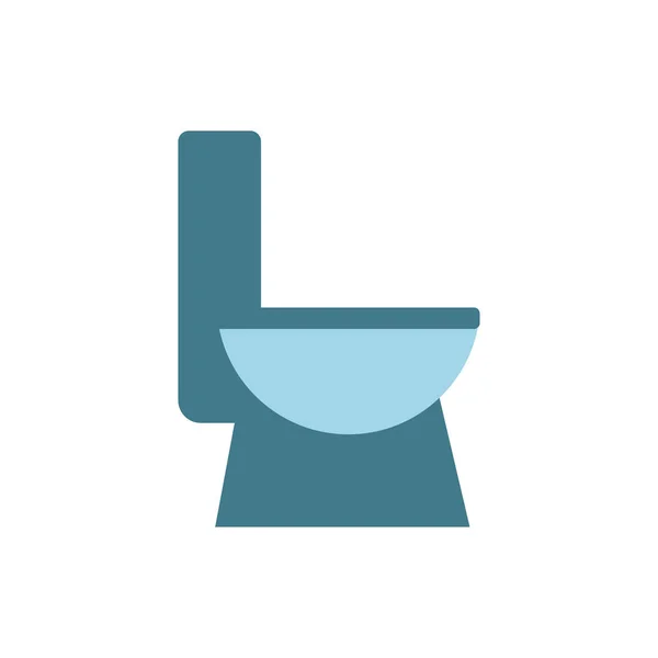 Sanitario cuarto de baño aislado icono — Vector de stock