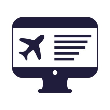 Uçakla uçan bir bilgisayar görüntüsü