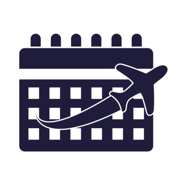 takvim anımsatıcı ile uçak uçuşu